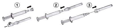 Подготовка одноразового шприца с препаратом Депо-Провера для применения
